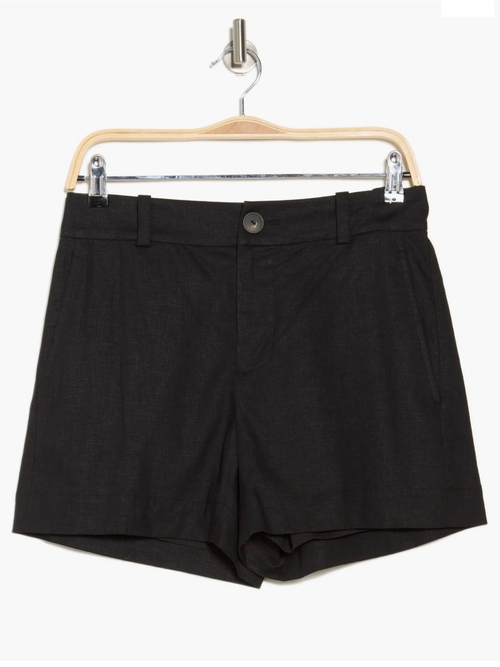 NWT! Vince linen blend Black Tailored Shorts